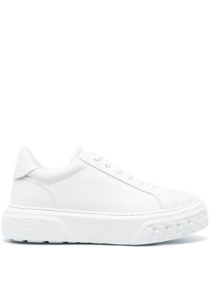 Casadei logo-patch low-top sneakers - White