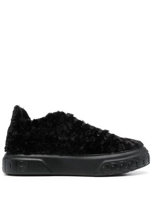 Casadei low-top fleece sneakers - Black