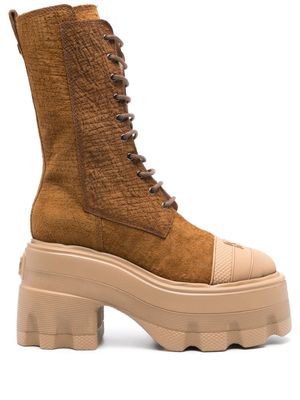 Casadei Maxxxi Anversa 70mm boots - Brown