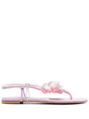 Casadei Ochidea flat sandals - Pink