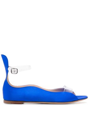 Casadei open-toe flat sandals - Blue