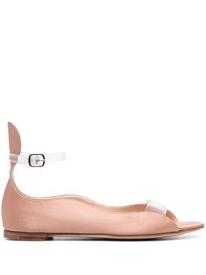 Casadei open-toe flat sandals - Pink