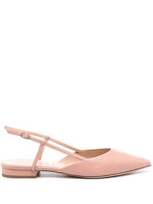 Casadei pointed-toe slingback ballerina - Pink