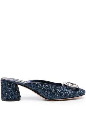 Casadei Ring Cleo 50mm mules - Blue