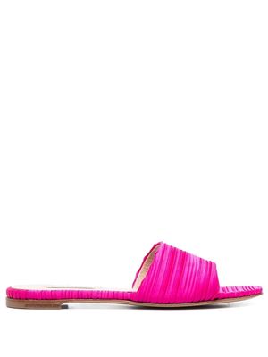 Casadei ruched 20mm mules - Pink