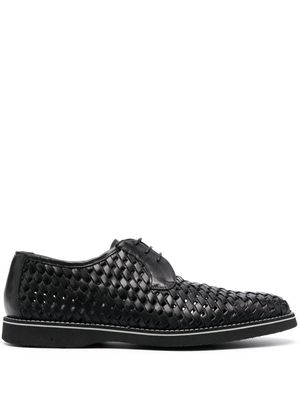 Casadei Vintage leather derby shoes - Black