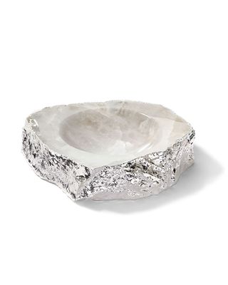 Casca Crystal Bowl, Silver