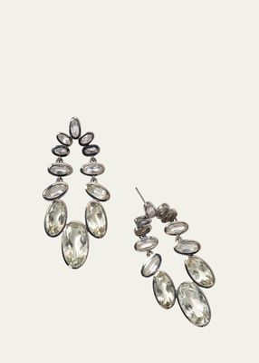 Cascade Earrings with Green Amethyst