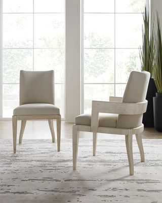 Cascade Upholstered Arm Chair, Set of 2