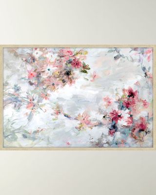 Cascading Floral Giclee on Canvas