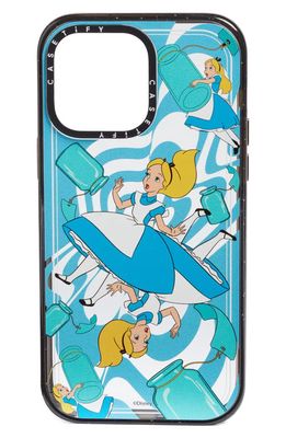 CASETiFY x Disney Alice in Wonderland iPhone 13 Pro/13 Pro Max & 14 Plus/14 Pro Max Case in Clear/Glossy Black