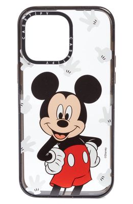 CASETiFY x Disney Mickey Mouse iPhone 13 Pro/13 Pro Max & 14 Plus/14 Pro Max Case in Clear/Glossy Black
