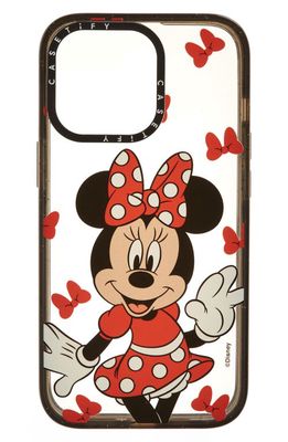 CASETiFY x Disney Minnie Mouse iPhone 13 Pro/Pro Max & 14 Plus/14 Pro Max Case in Clear/Glossy Black
