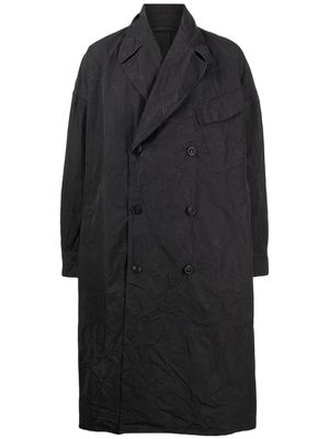 Casey Casey Army double-breasted cotton coat - Grey