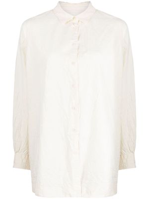 Casey Casey crinkled cotton shirt - White