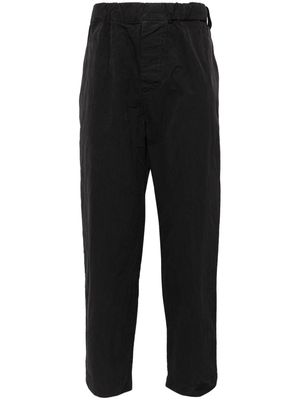 Casey Casey elasticated-waistband cotton joggers - Black