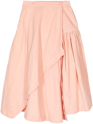 Casey Casey Javeline asymmetric cotton skirt - Pink