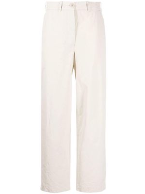 Casey Casey Marie tapered cotton trousers - White