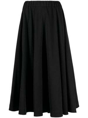 Casey Casey Petit Soleil wool midi skirt - Black