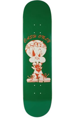 Cash Only&trade; Green Bird Skateboard Deck