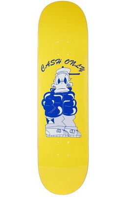 Cash Only&trade; Yellow Duck Skateboard Deck