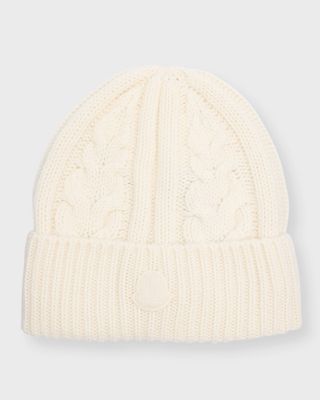 Cashmere Cable-Knit Beanie