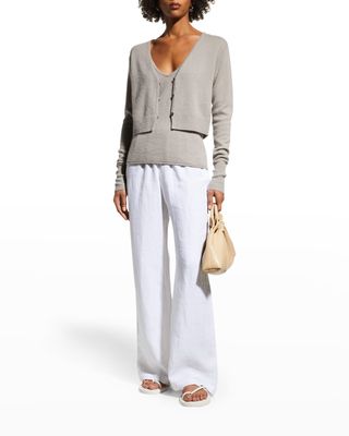Cashmere Cropped Cardigan