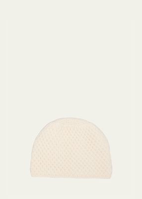 Cashmere Honeycomb Crochet Hat