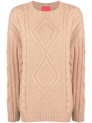 Cashmere In Love Alaska chunky-knit jumper - Brown
