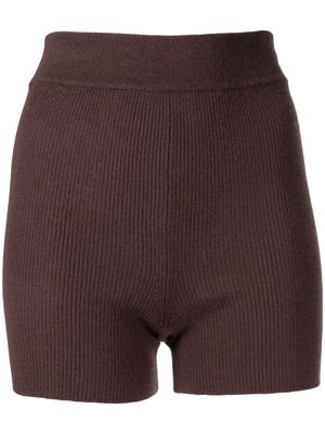 Cashmere In Love Alexa cashmere-blend cycling shorts - Brown