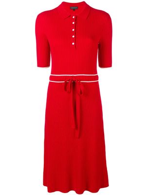 Cashmere In Love cashmere blend ribbed knit dress - Red