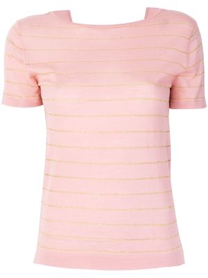 Cashmere In Love cashmere Carly lurex knitted top - Pink
