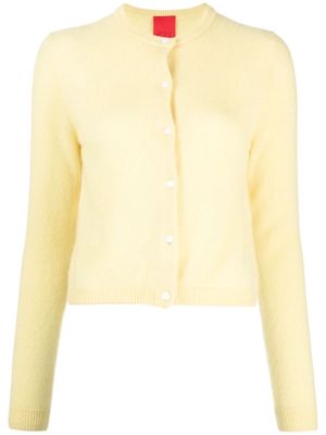 Cashmere In Love Faye fine-knit cardigan - Yellow