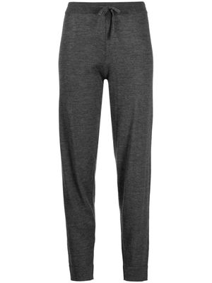 Cashmere In Love fine-knit drawstring-waist trousers - Grey