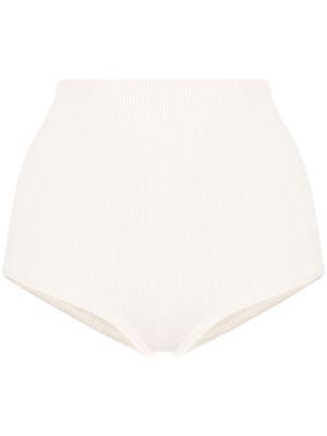 Cashmere In Love Gali fine-knit shorts - White