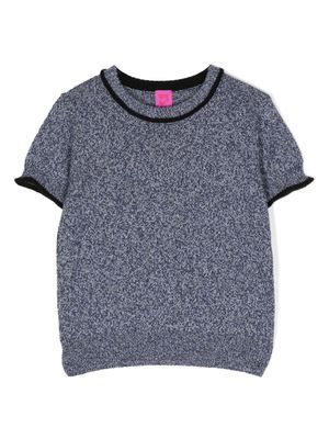 Cashmere in Love Kids Brighton cotton blend knitted T-shirt - Blue