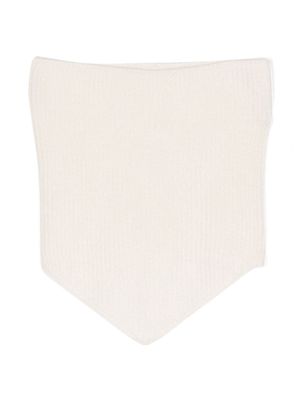 Cashmere in Love Kids Leysin bandana-style cashmere scarf - White