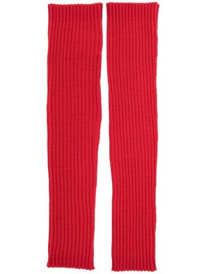 Cashmere In Love Lala ribbed leg warmers - Red