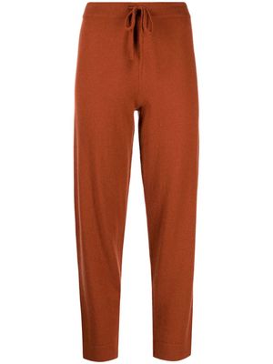 Cashmere In Love Sarah fine-knit track pants - Brown
