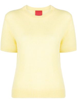 Cashmere In Love Sidley fine-knit top - Yellow