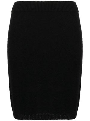 Cashmere In Love Ula brushed-effect miniskirt - Black