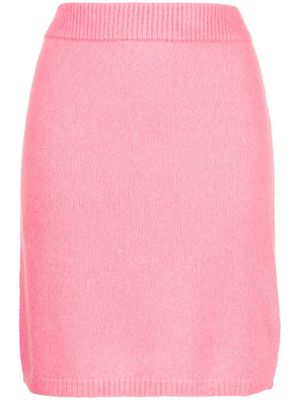 Cashmere In Love Ula fine-knit miniskirt - Pink