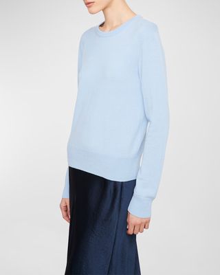 Cashmere Long-Sleeve Crewneck Sweater