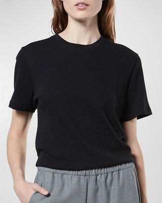 Cashmere Loose Short-Sleeve Tee