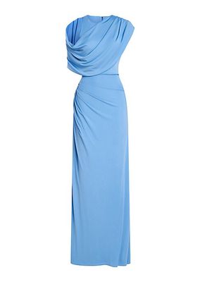 Casi Draped Jersey Gown