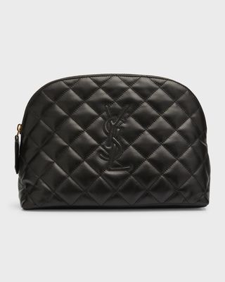 Cassandre YSL Cosmetic Case in Quilted Smooth Leather