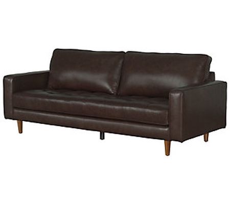 Cassidy Mid-Century Leather Sofa by Abbyson Liv ng