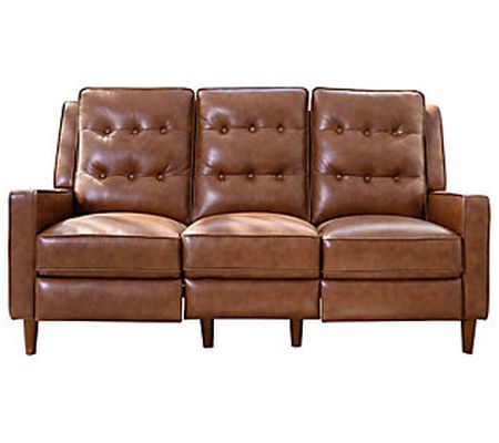 Cassidy Mid Century Pushback Leather Sofa by Ab byson Living