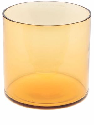 Cassina Colourdisc round glass vase - Yellow