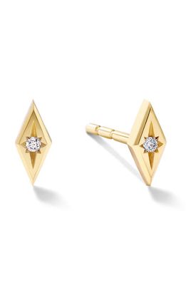 CAST Diamond Star Stud Earrings in 14K Yellow Gold